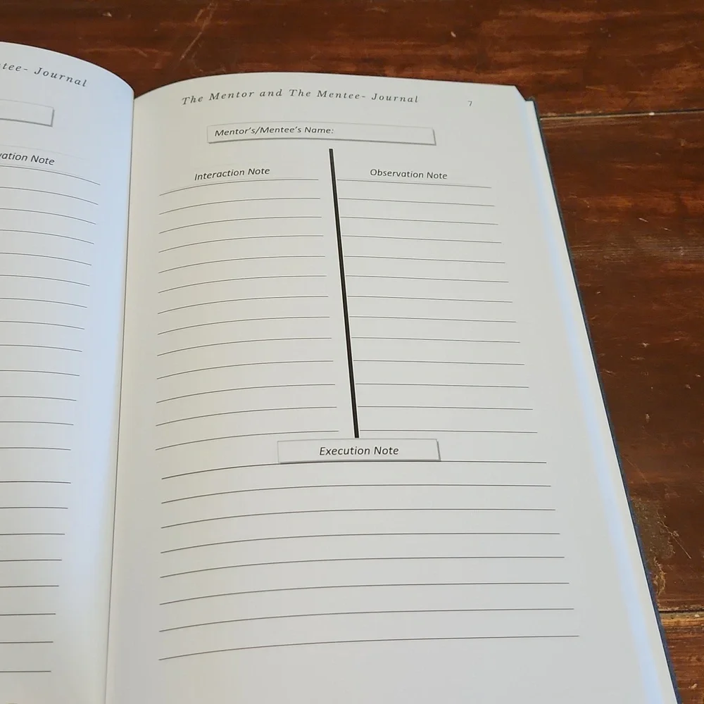 NEW Mentor/Mentee Journal